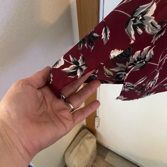 J. Jill 3X Bordwin Vines pleated Button Down Tunic Blouse - Picture 6 of 8